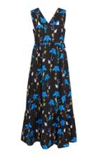 Borgo De Nor Marte Floral-print Cotton-poplin Midi Dress