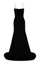 Alex Perry Clay Draped Satin Crepe Gown