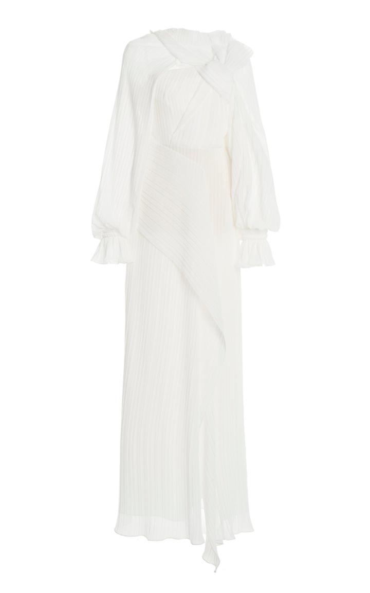 Moda Operandi Roland Mouret Clayhill Balloon-sleeve Plisse Dress