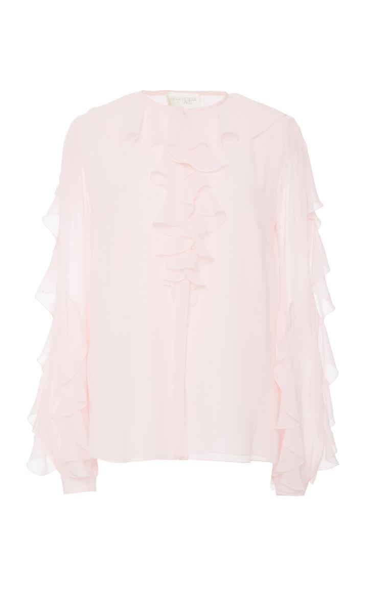 Giambattista Valli Long Sleeve Ruffled Blouse
