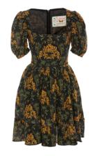 Agua By Agua Bendita Curuba Floral-printed Linen Mini Dress