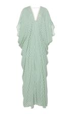 Johanna Ortiz Tenerife V-neck Silk Georgette Maxi Dress