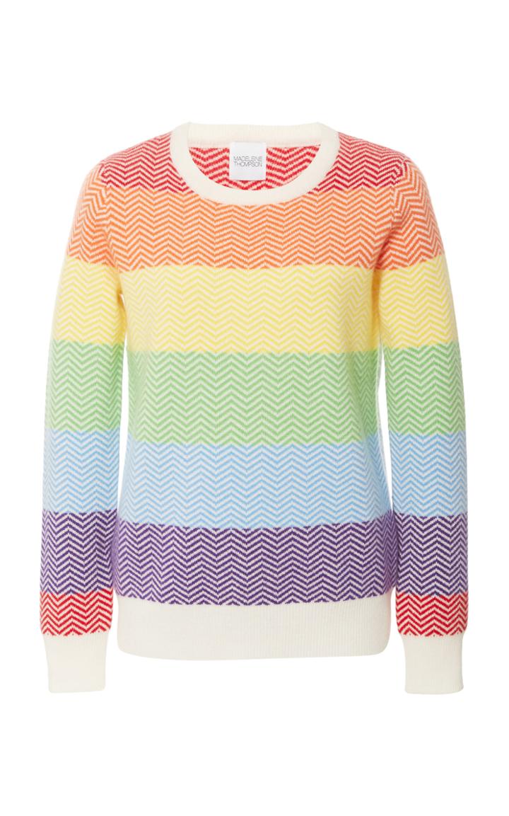 Moda Operandi Madeleine Thompson Allington Printed Cashmere Sweater Size: S