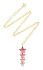 She Bee 14k Yellow Gold And Sapphire Star Drop Pendant