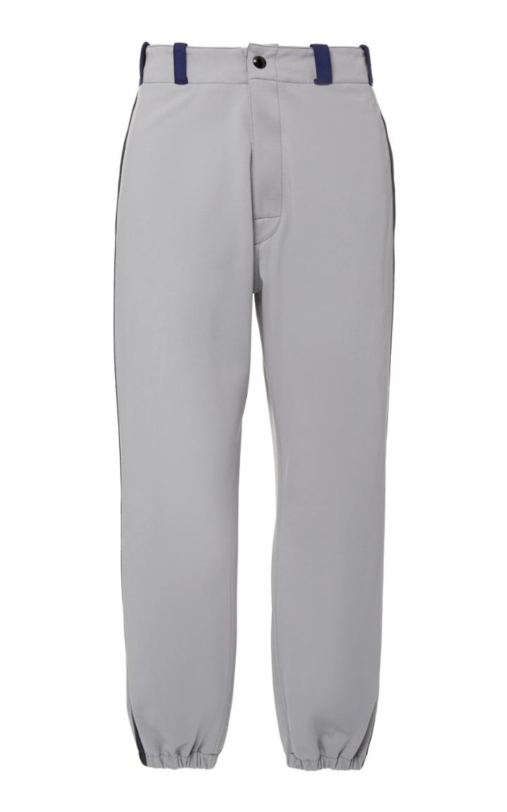 Marni Striped Wool-crepe Straight-leg Pants