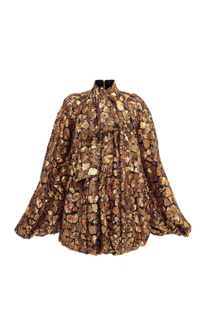 Balmain Sequined Bow Mini Dress