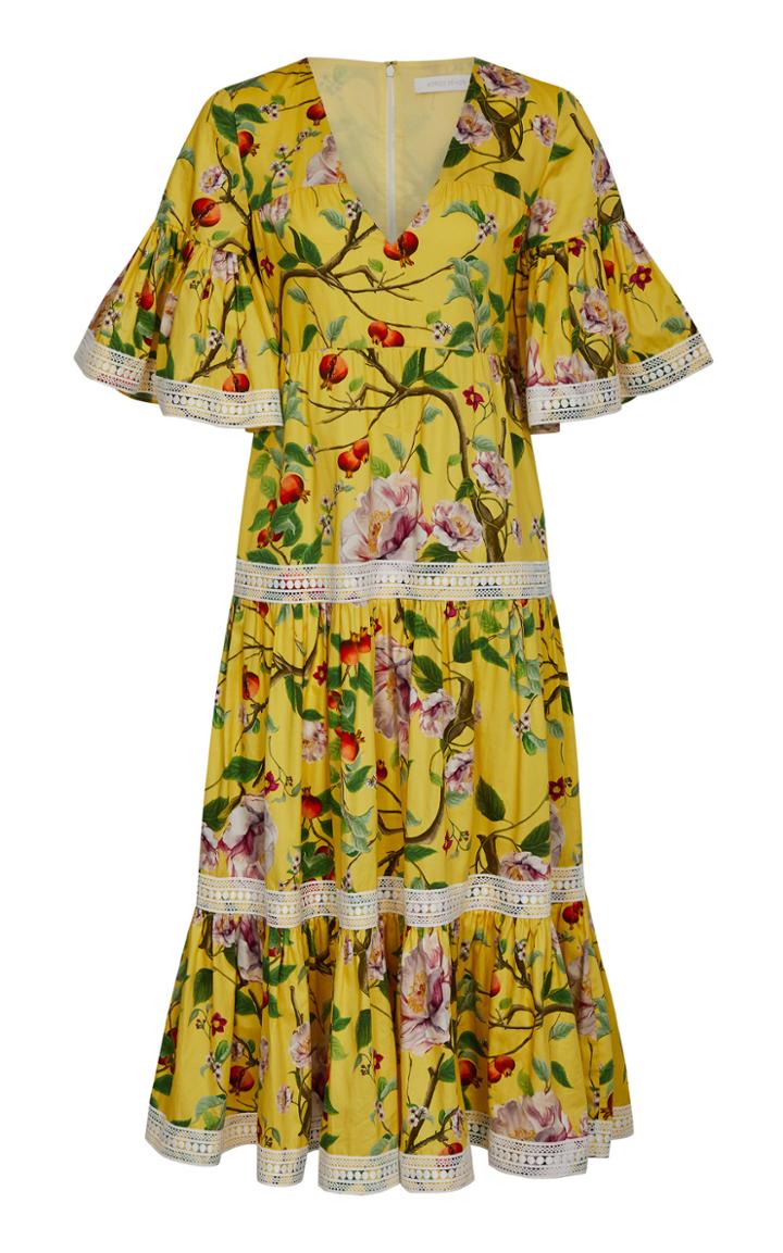 Moda Operandi Borgo De Nor Malia Tiered Floral Cotton Dress