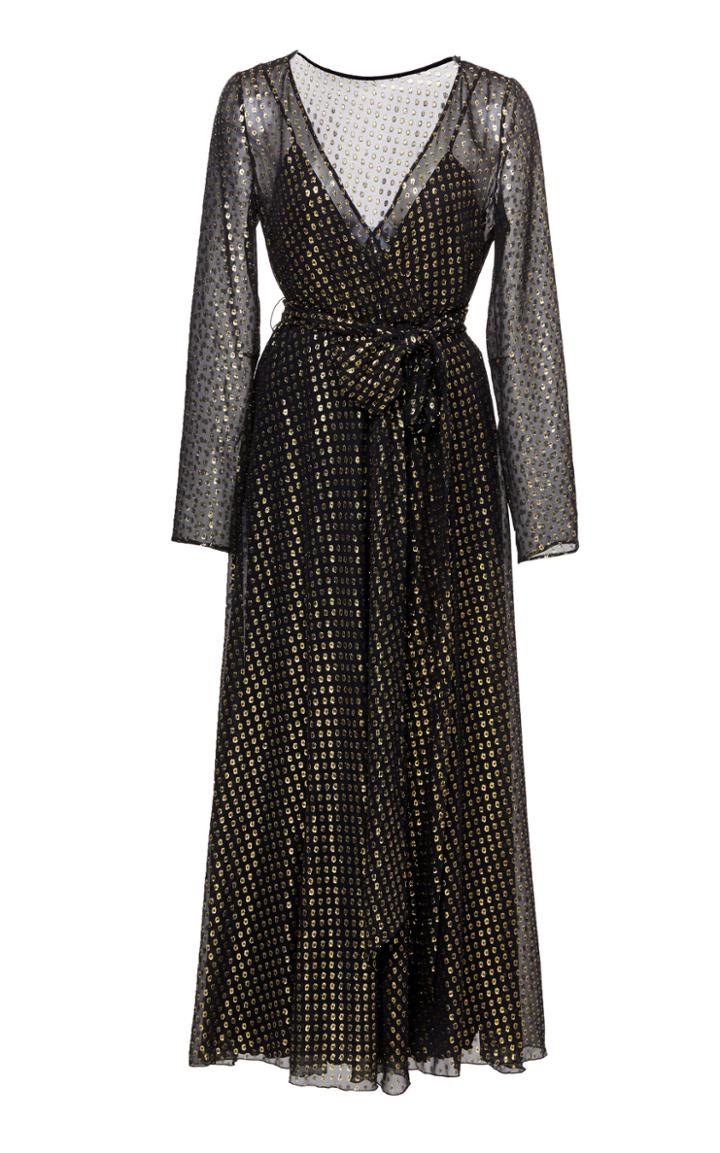 Red Valentino Maxi Wrap Dress