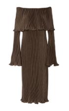 Beaufille Andura Pleated Off The Shoulder Dress