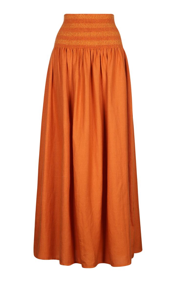 Moda Operandi Escvdo Proenza Handwoven Cotton Maxi Skirt