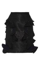 Emilio De La Morena Ruffle Detail Mini Skirt