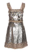 Andrew Gn Sequin Silk-blend Cocktail Dress