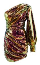 Alex Perry Jackson Sequined Cady Mini Dress Size: 4