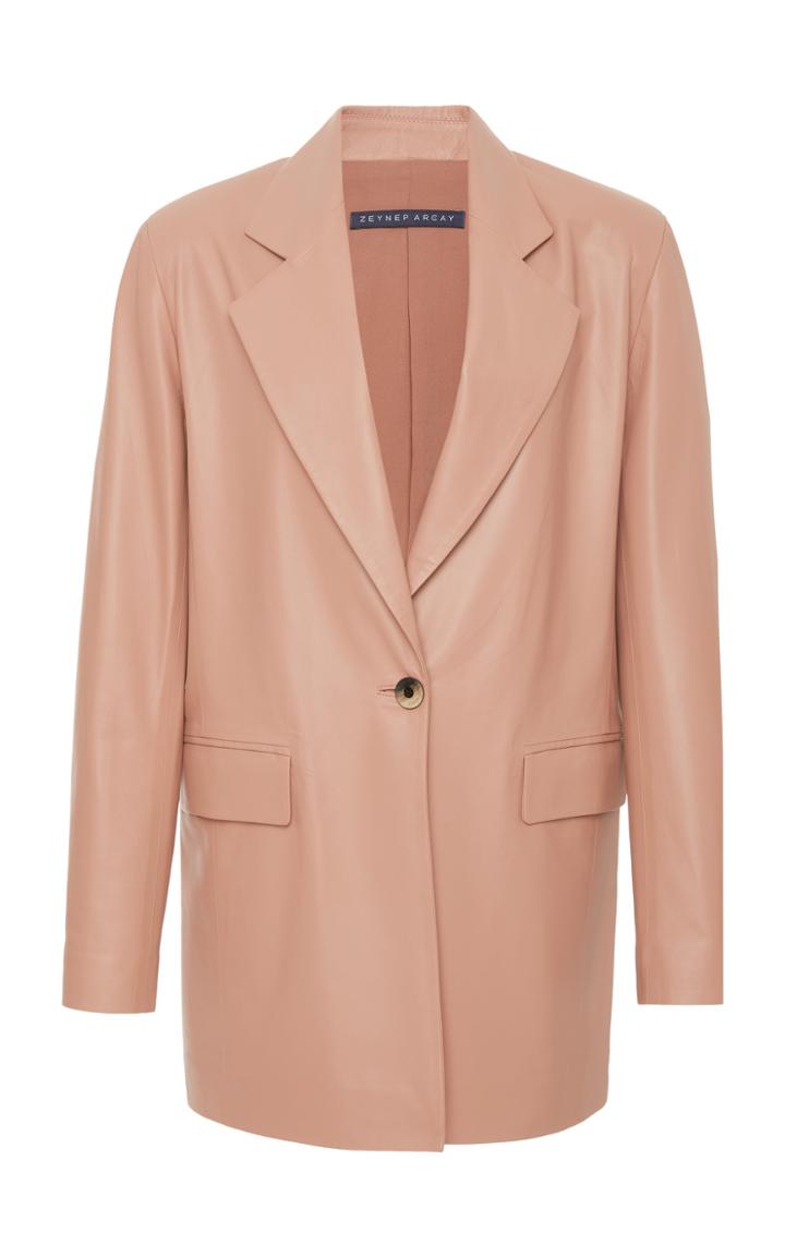 Zeynep Aray Boyfriend Leather Jacket