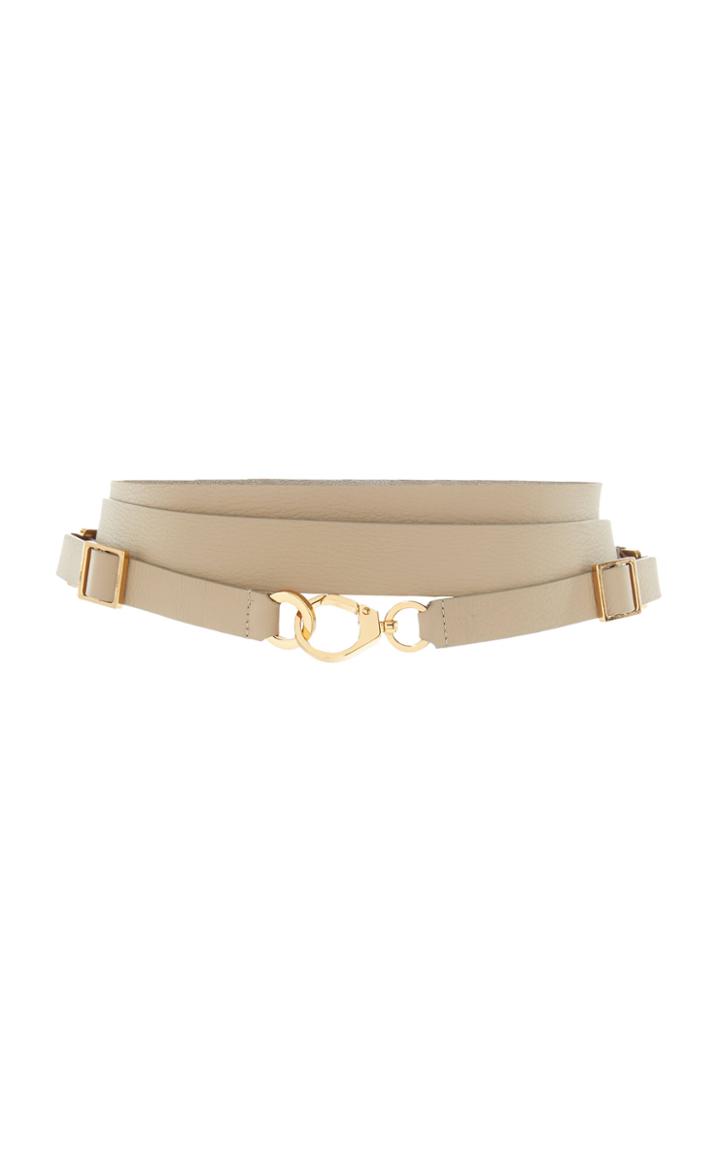 Agnona Tumbled Leather Triple-wrap Belt