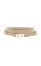 Agnona Tumbled Leather Triple-wrap Belt