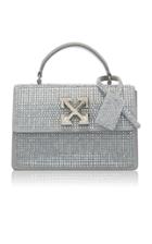 Off-white C/o Virgil Abloh Jitney 1.4 Crystal Embellished Leather Bag