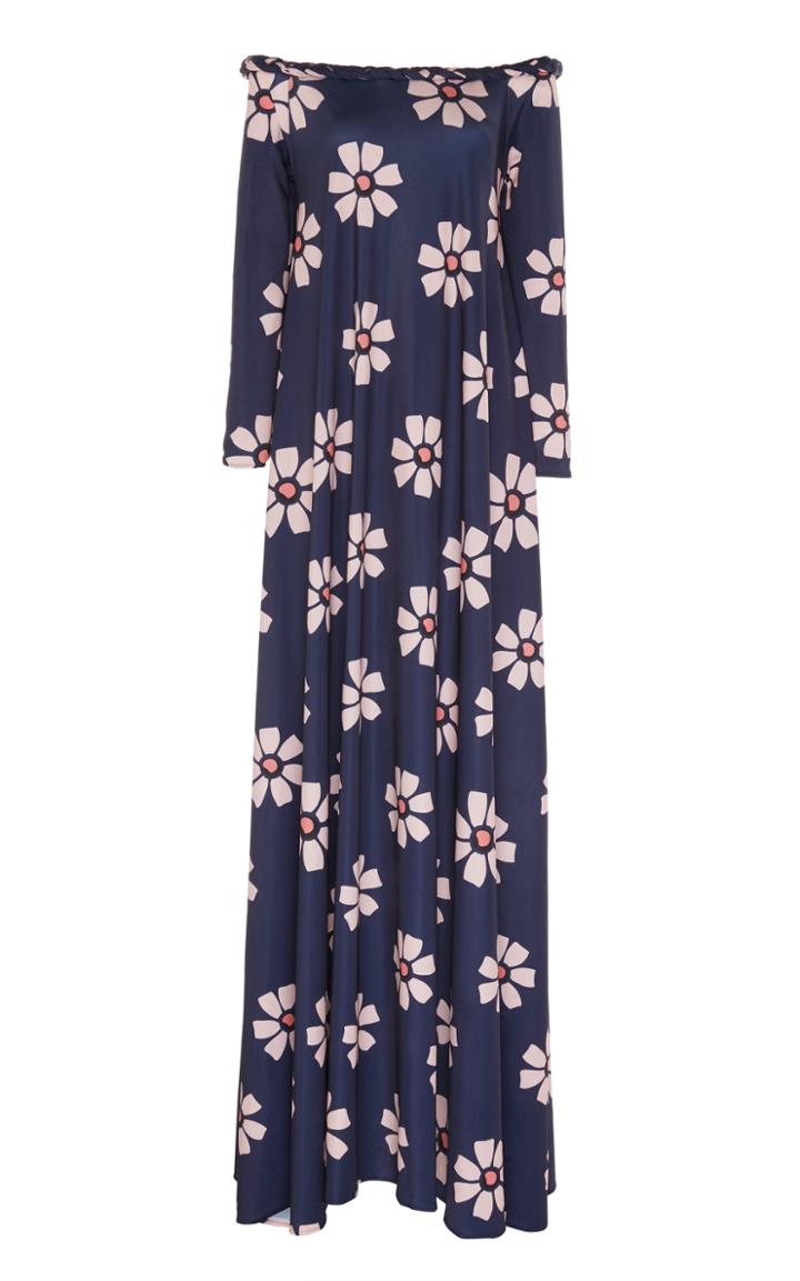 Moda Operandi Leal Daccarett Jardin Screto Floral Taffeta Dress Size: 0