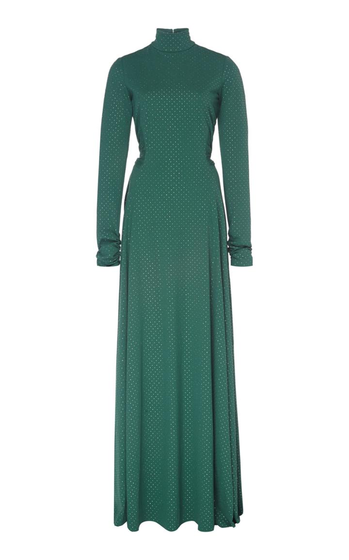 Marc Jacobs Pleated Bead-embellished Crepe Dress