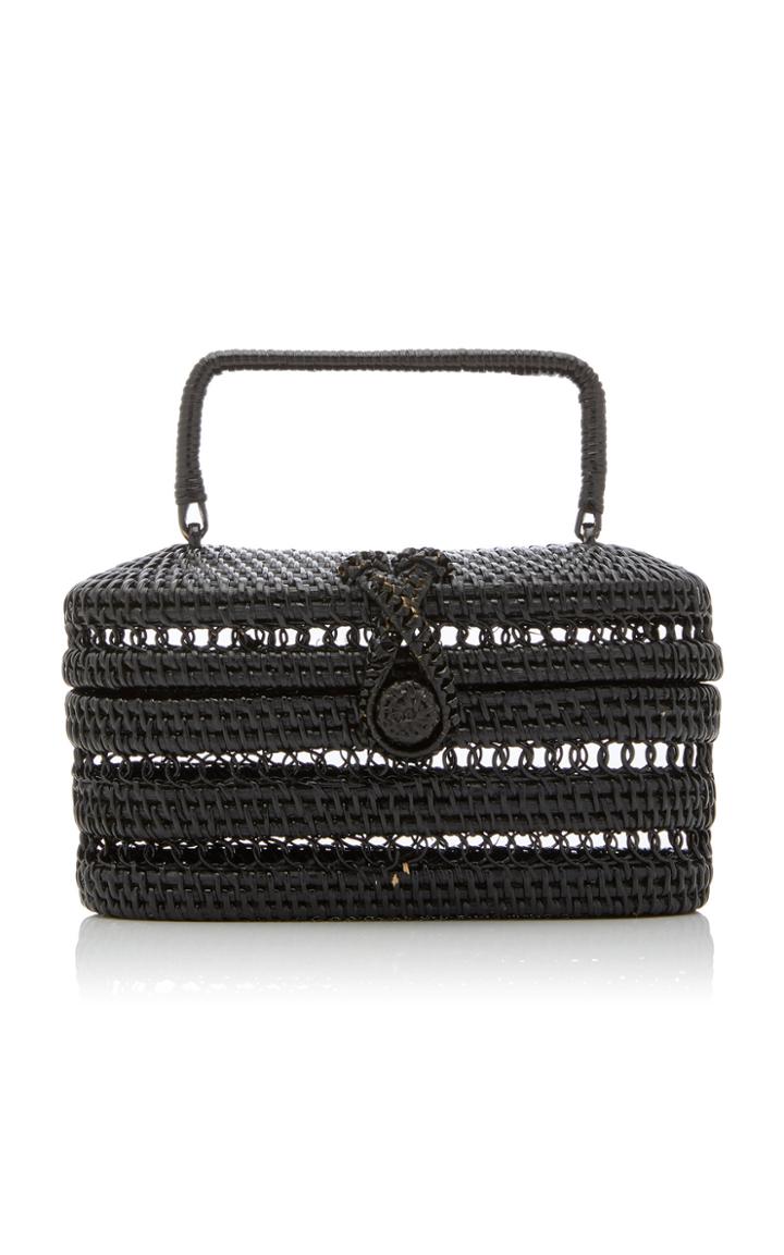 Cult Gaia Max Woven Raffia Bag