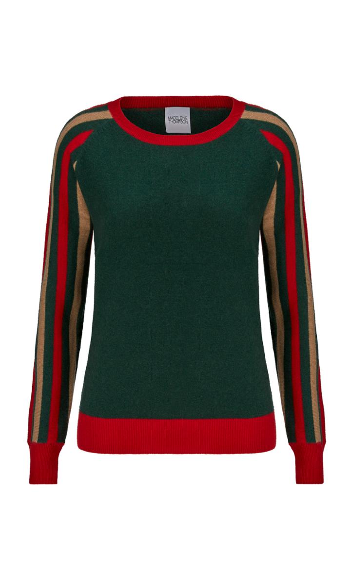 Madeleine Thompson Montodine Striped Cashmere Sweater