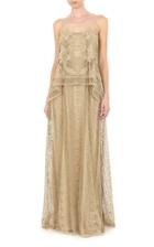 Moda Operandi Alberta Ferretti Draped Macram Gown