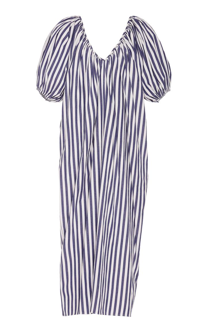 Mara Hoffman Romina Striped Cotton Midi Dress