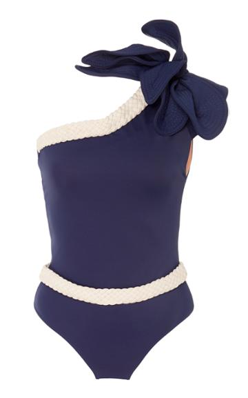 Johanna Ortiz Mermerizing Belted Swimsuit With Flower