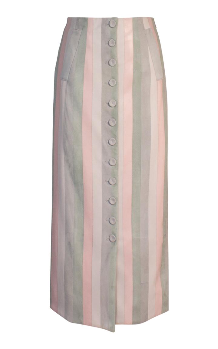 Alejandra Alonso Rojas Belinda Leather Midi Skirt