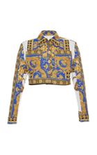 Versace Printed Denim Jacket