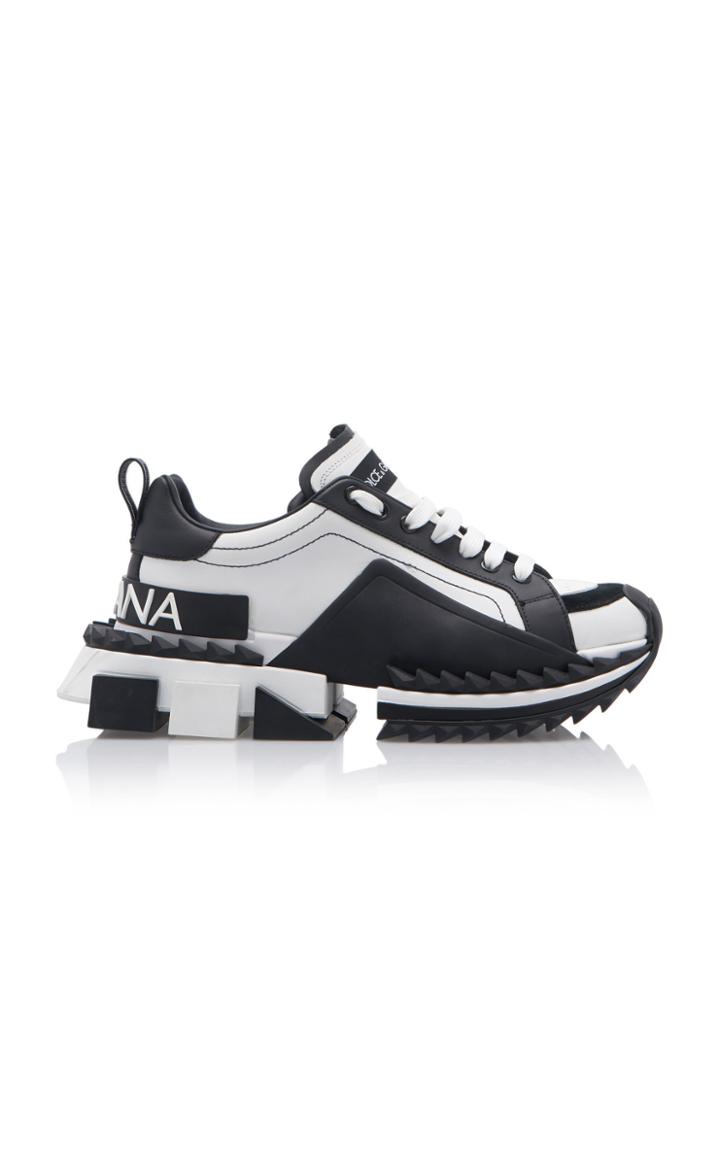 Dolce & Gabbana Super King Leather And Rubber Sneakers