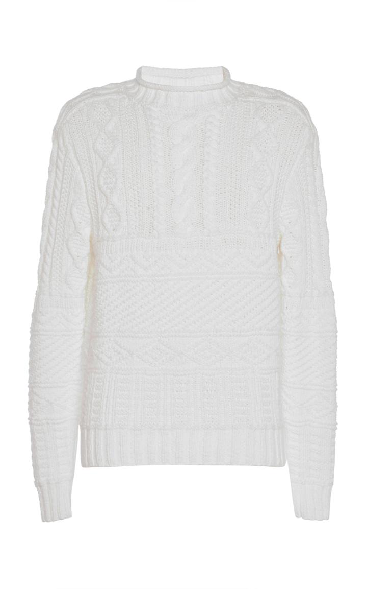 Ralph Lauren Purple Label Aran Cable Pullover