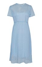 Hvn Lindy Gingham Sllk-chiffon Dress