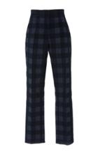 Rosetta Getty Cropped Skinny Check Trousers