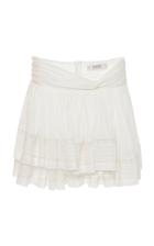 Sea Aster Cotton-blend Mini Skirt