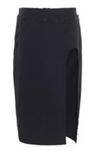 Moda Operandi Ann Demeulemeester Cutout Twill Midi Skirt Size: 34
