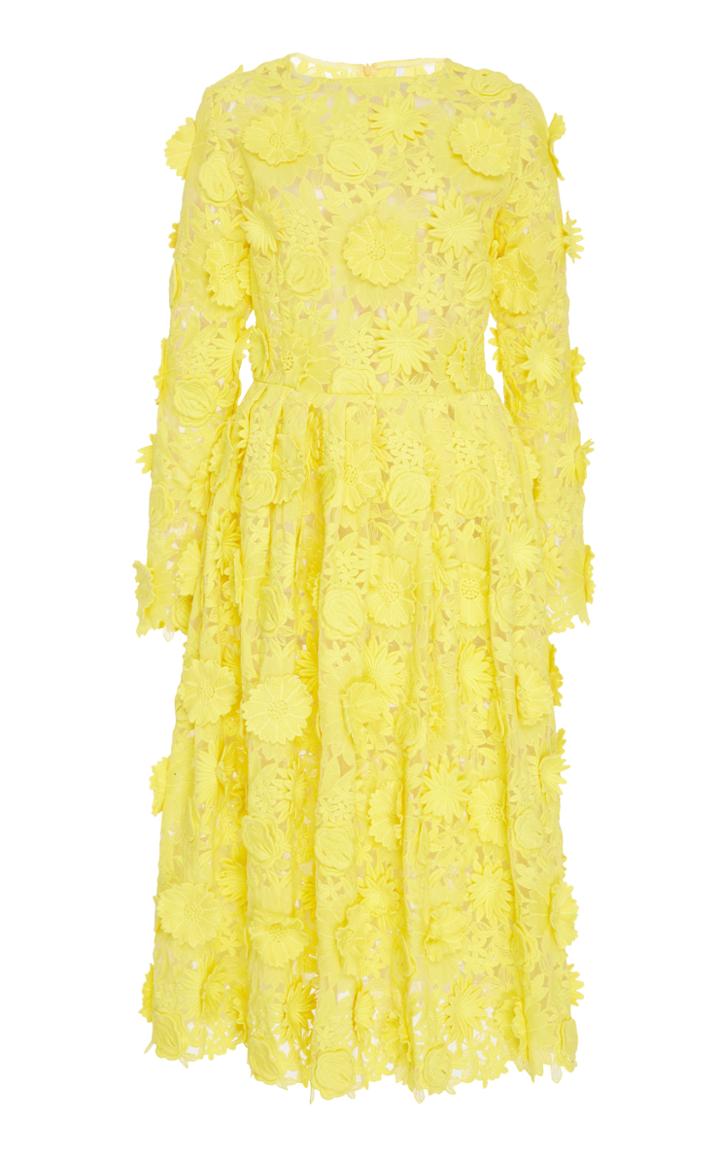 Alcoolique Eveline Applique Midi Dress