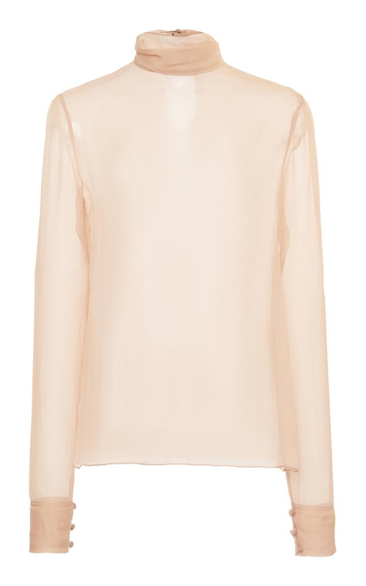 Moda Operandi Valentino Silk Turtleneck Top