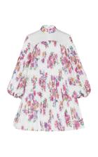 Moda Operandi Huishan Zhang Rosie Floral Pilass Mini Dress Size: 6