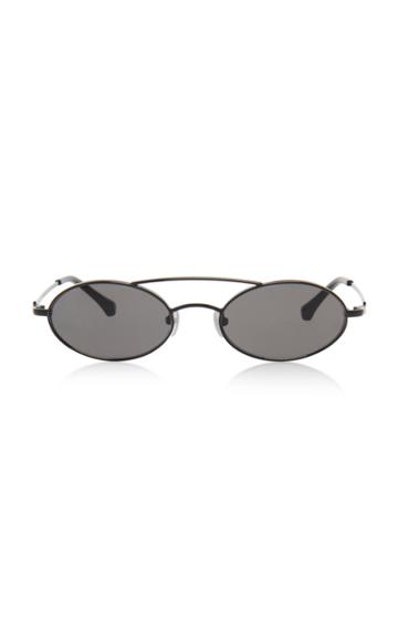 Moda Operandi Alessandra Rich X Linda Farrow Round Sunglasses With Chain