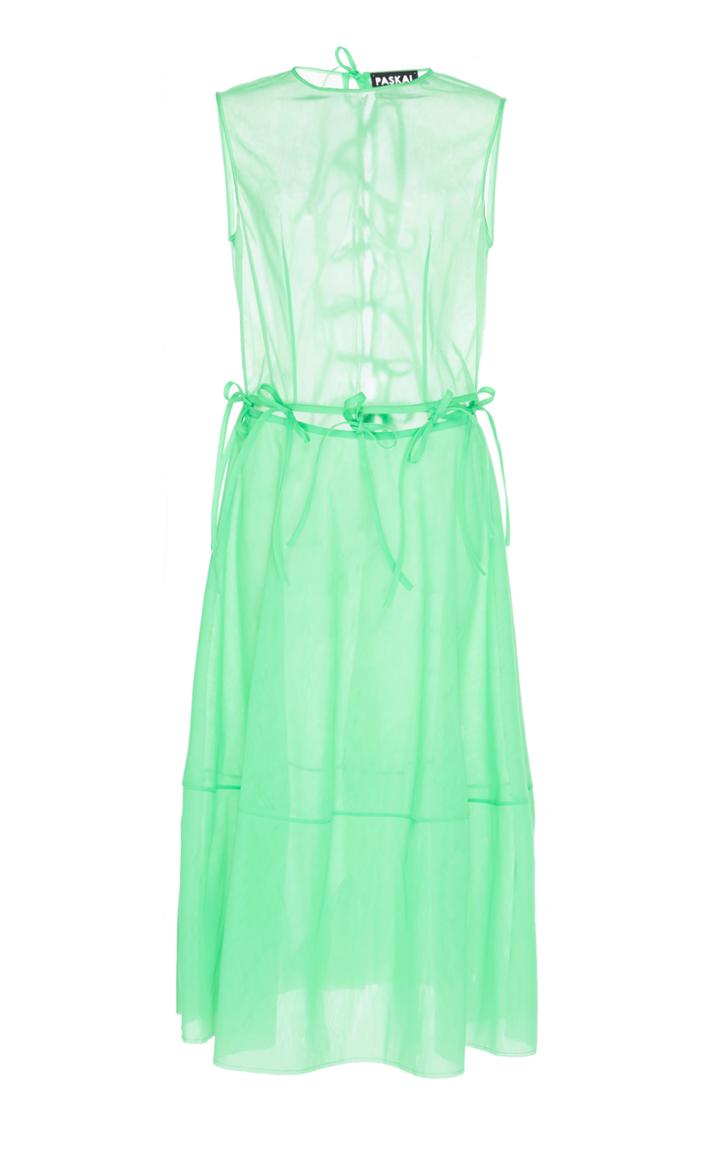 Paskal Sleeveless Sheer Midi Dress