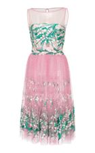 Blumarine Embroidered Floral A Line Dress
