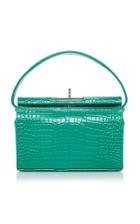 Gu De Milky Croc-embossed Leather Bag