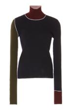 Maison Margiela Contrast-seam Wool Turtleneck