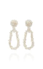 Bibi Marini Bouquet Bead, Faux Pearl And Silk Earrings