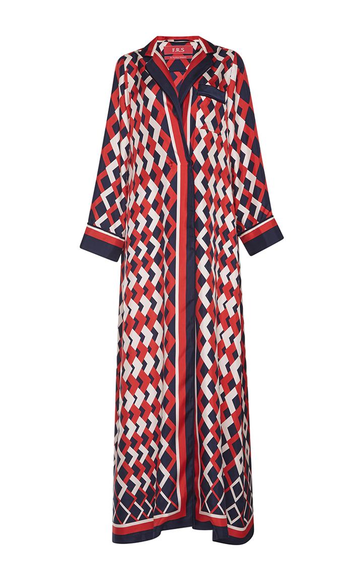 For Restless Sleepers Lelantos Printed Silk Dress