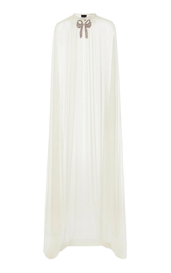 Needle & Thread Embellished Bow Tulle Maxi Cape