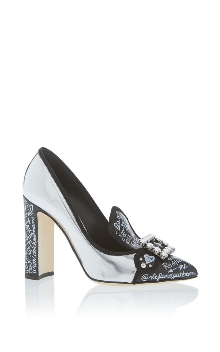 Dolce & Gabbana Mirrored Leather Pump