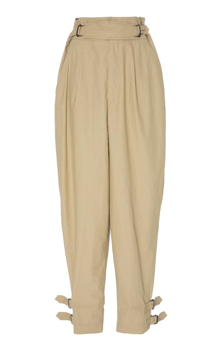 Isabel Marant Pierce High-waisted Cotton Pants