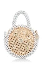 Rosantica Alida Beaded Circle Top Handle Bag